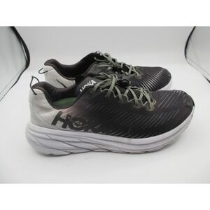 Hoka One One Rincon 3 Running Shoes Mens Size 9 Black‎ White Ombre Lightweight